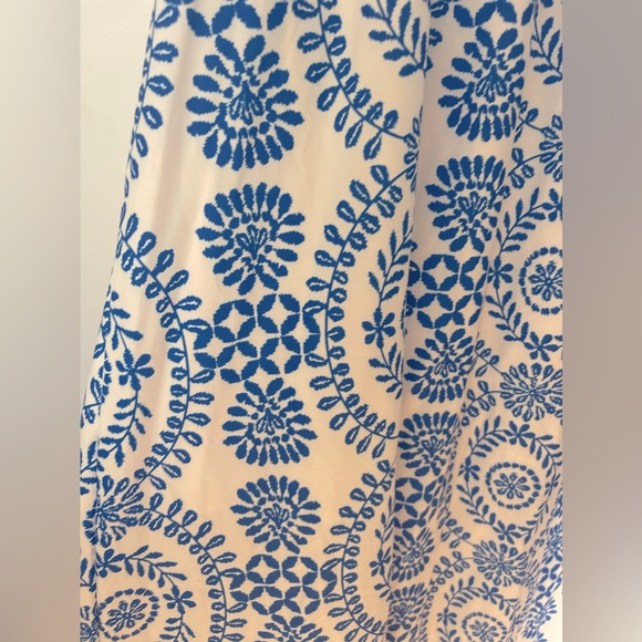 NWOT Boutique Boho Allover Print Knot Shoulder w/ Split Thigh Cami Maxi S - Picture 8 of 8